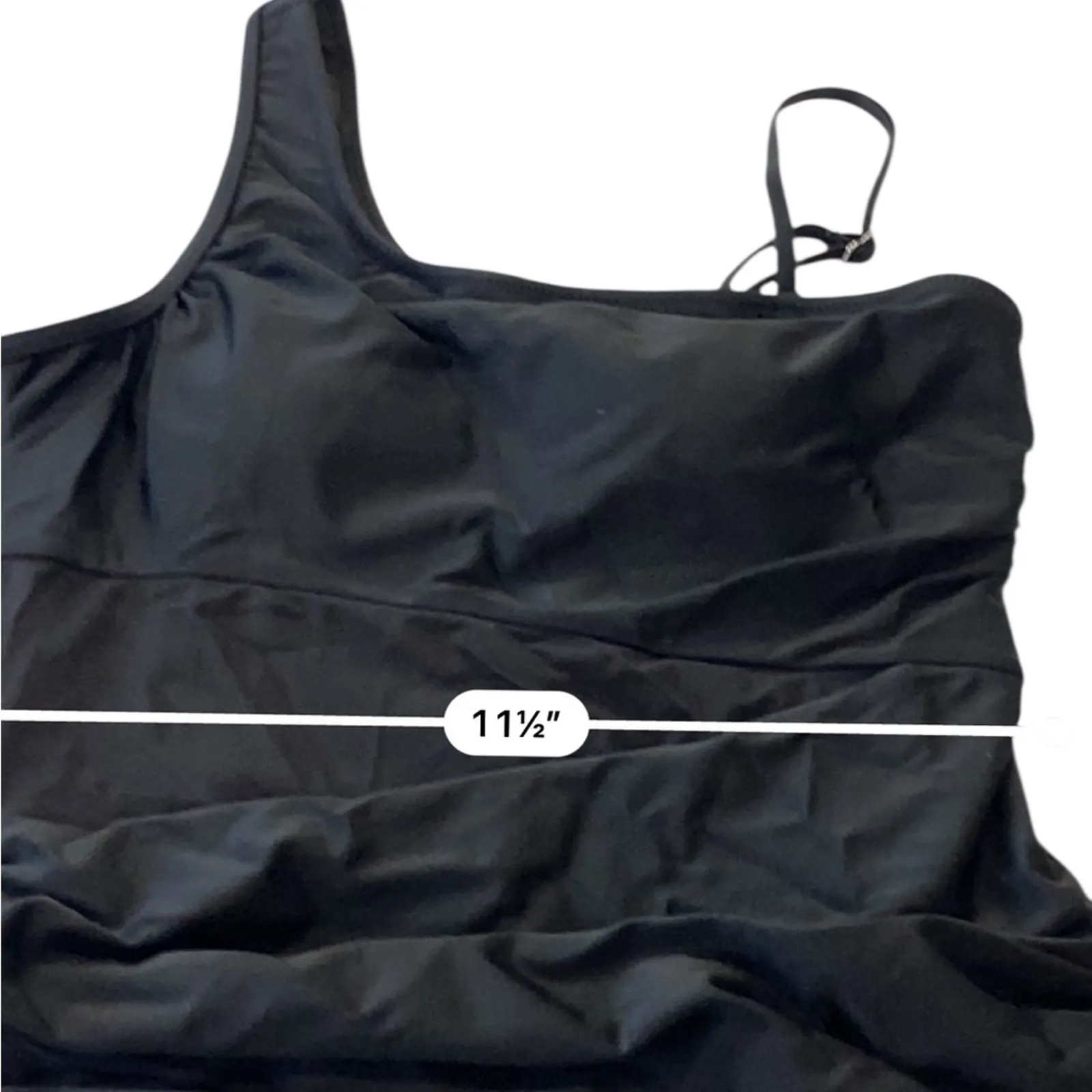 SUUKSESS Women Mesh One Shoulder One Piece Swimsuit Tummy Control NEW Size SMALL Black - Image 11