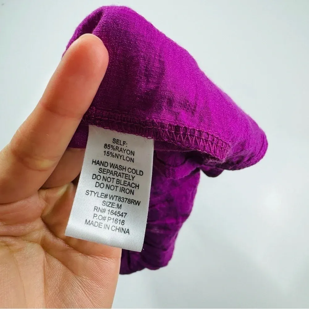 Flawless Fuchsia Front Twist Sleeveless‎ Top Size Medium - Image 10