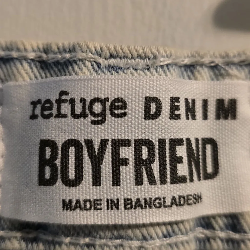 Refuge Light Blue Distressed Flare Jeans - Image 8