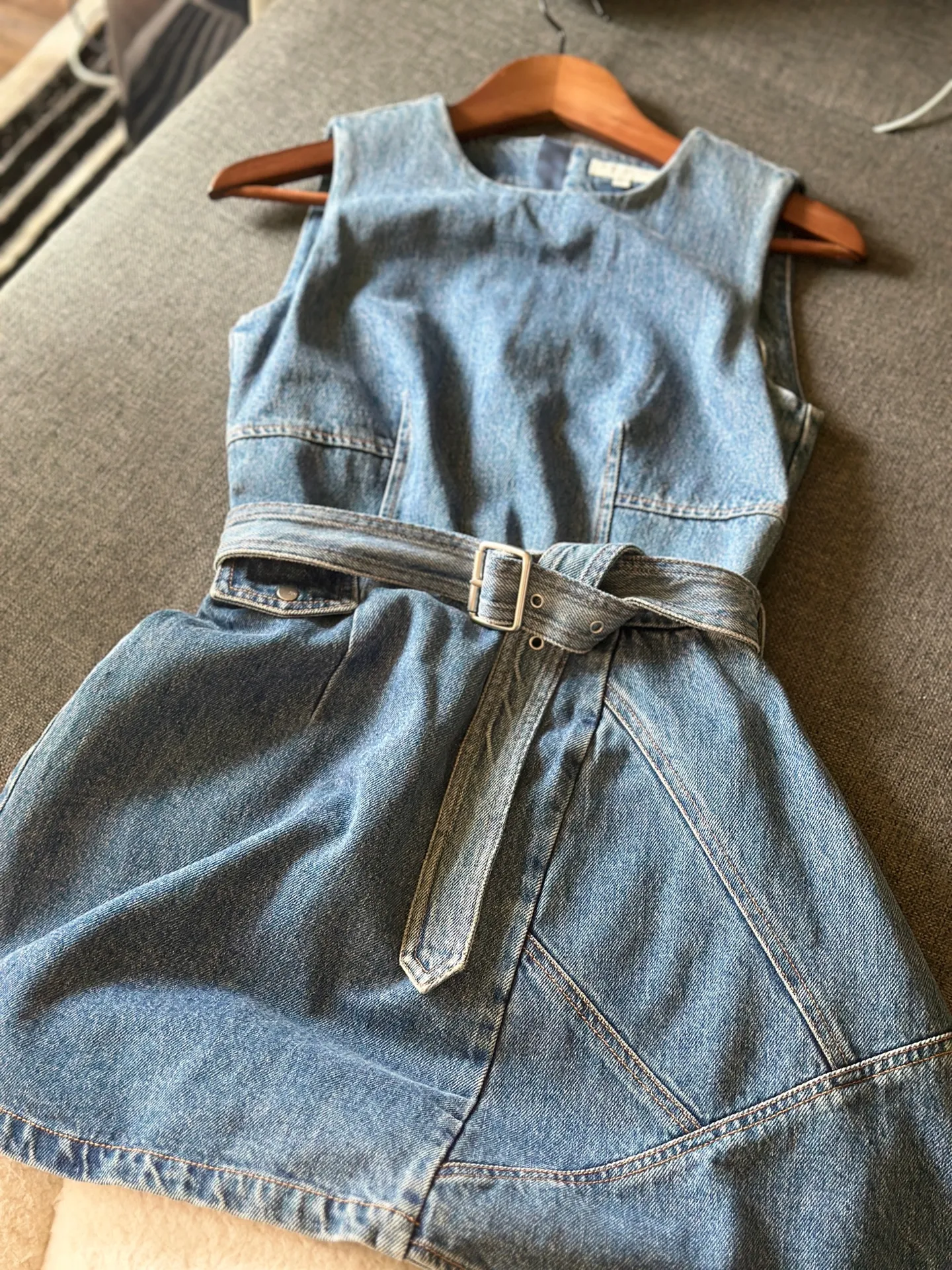 NEW Miss Sixty – Rochie Asymmetrical Denim Dress - Image 2