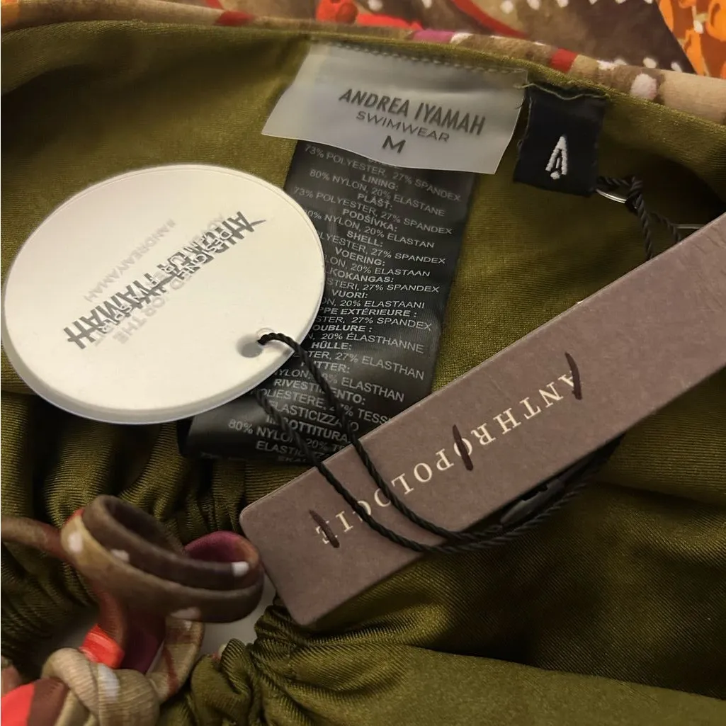 NWT Andrea Iyamah Reversible Bikini Bottom Medium Anthropologie Uwa Kola print - Image 10