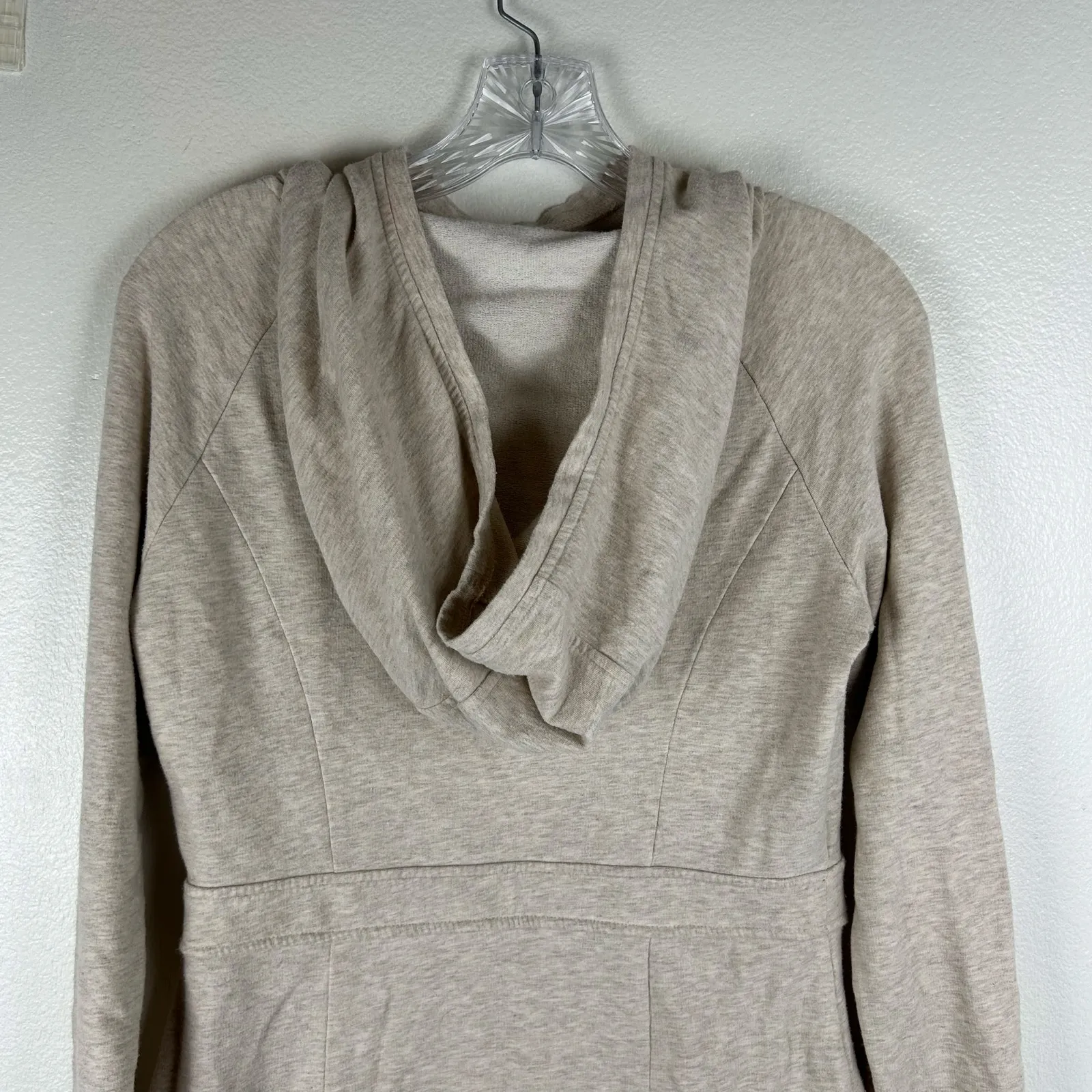 Athleta Power Down Dress Size Small Petite SP Oatmeal Heather Athleisure Casual - Image 6