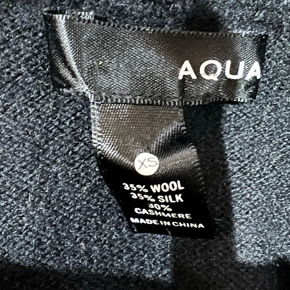 Aqua Cowl Neck Sweater Black and Gray - Image 3