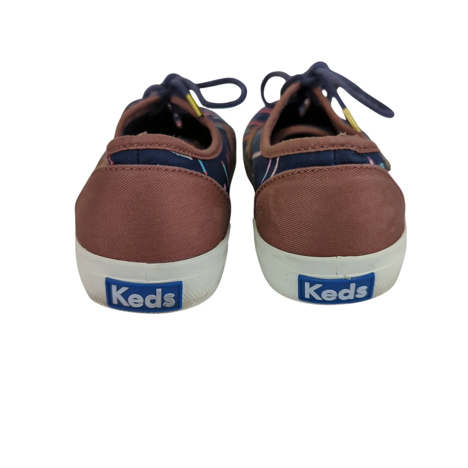 Keds Triumph Liberty Sketch Sneakers Low Top Navy Blue Colorful‎ Pencils Women 7 - Image 6