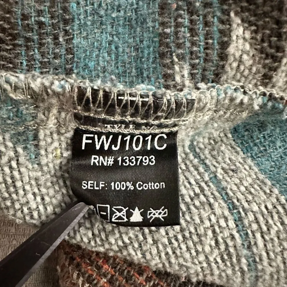 POL Corduroy Aztec Oversized Button Down Shirt Jacket Shacket Size Large - Image 5