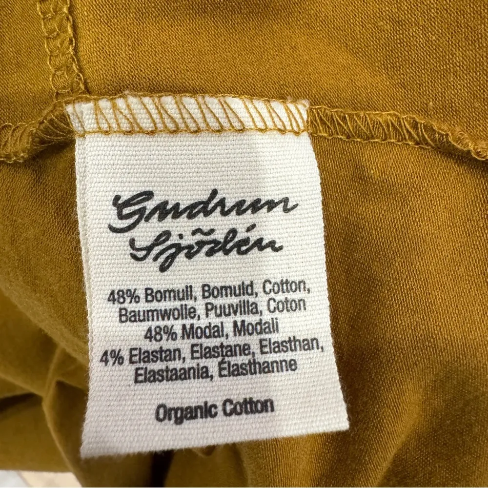 Gudrun Sjoden mustard mock neck tube long sleeves dress with pockets EUC Orange Size XXL - Image 8