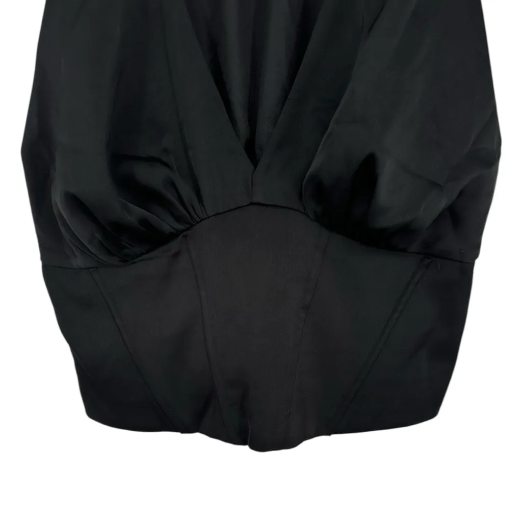 GIA/irl Briana Corset Top in Black size 0/12 Sleeveless V Neck - Image 6