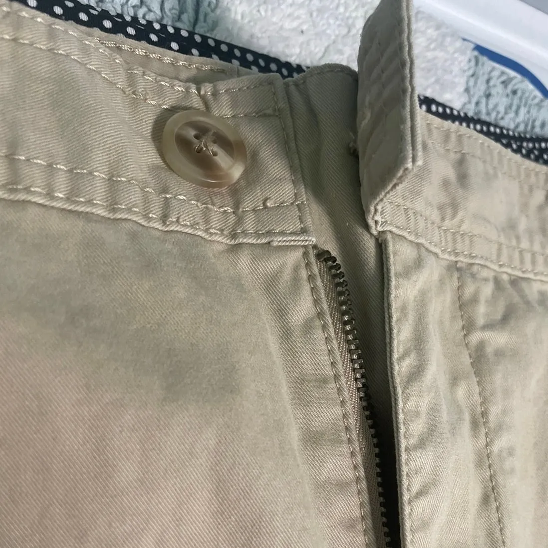 Curvy Plus 16 Gap Mini Skirt Women Khaki Tan Stretch Pockets Belt loops Casual - Image 3