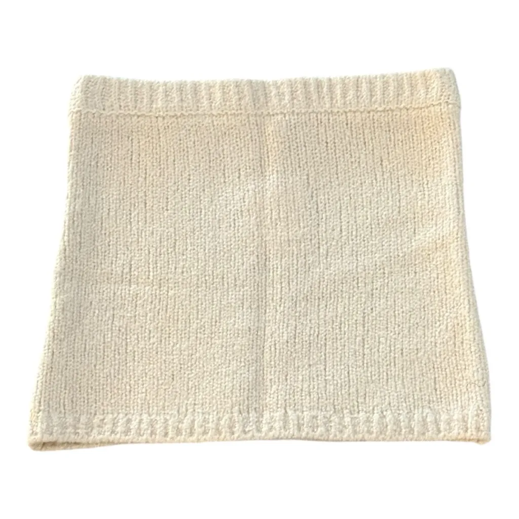 ANTHROPOLOGIE FLAT WHITE Wool Tube Top Sweater Ivory Size S NEW - Image 4