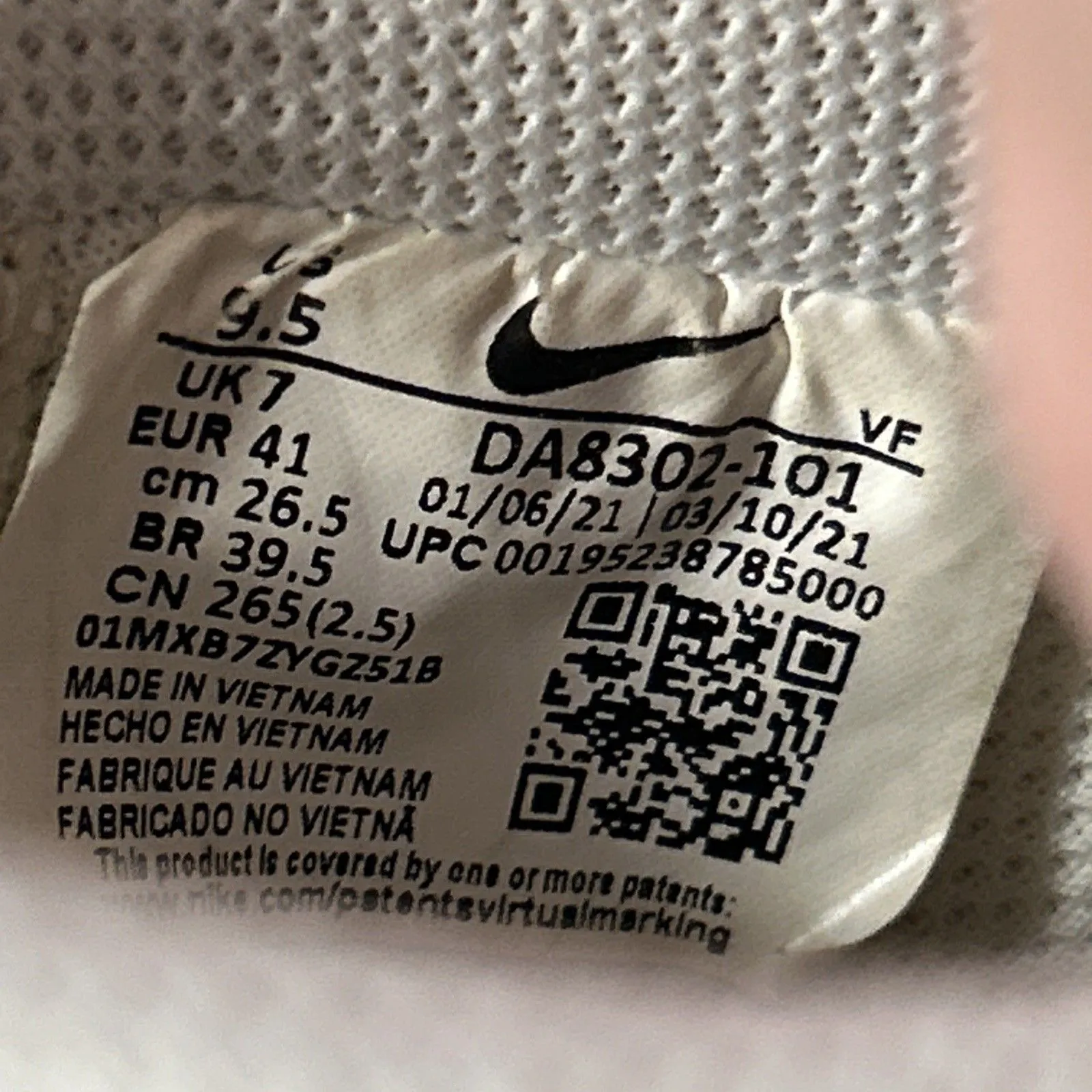 Nike Air Force 1 '07 SE Shoes Womens 9.5 White Orange DA8302-101 Sneakers - Image 10