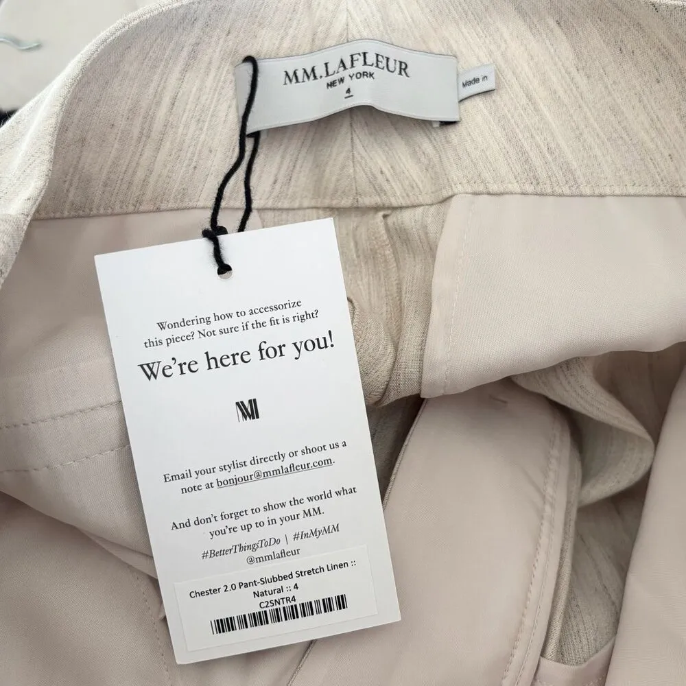 MM LaFleur Chester 2.0 Pant Slubbed Stretch Linen - Image 3