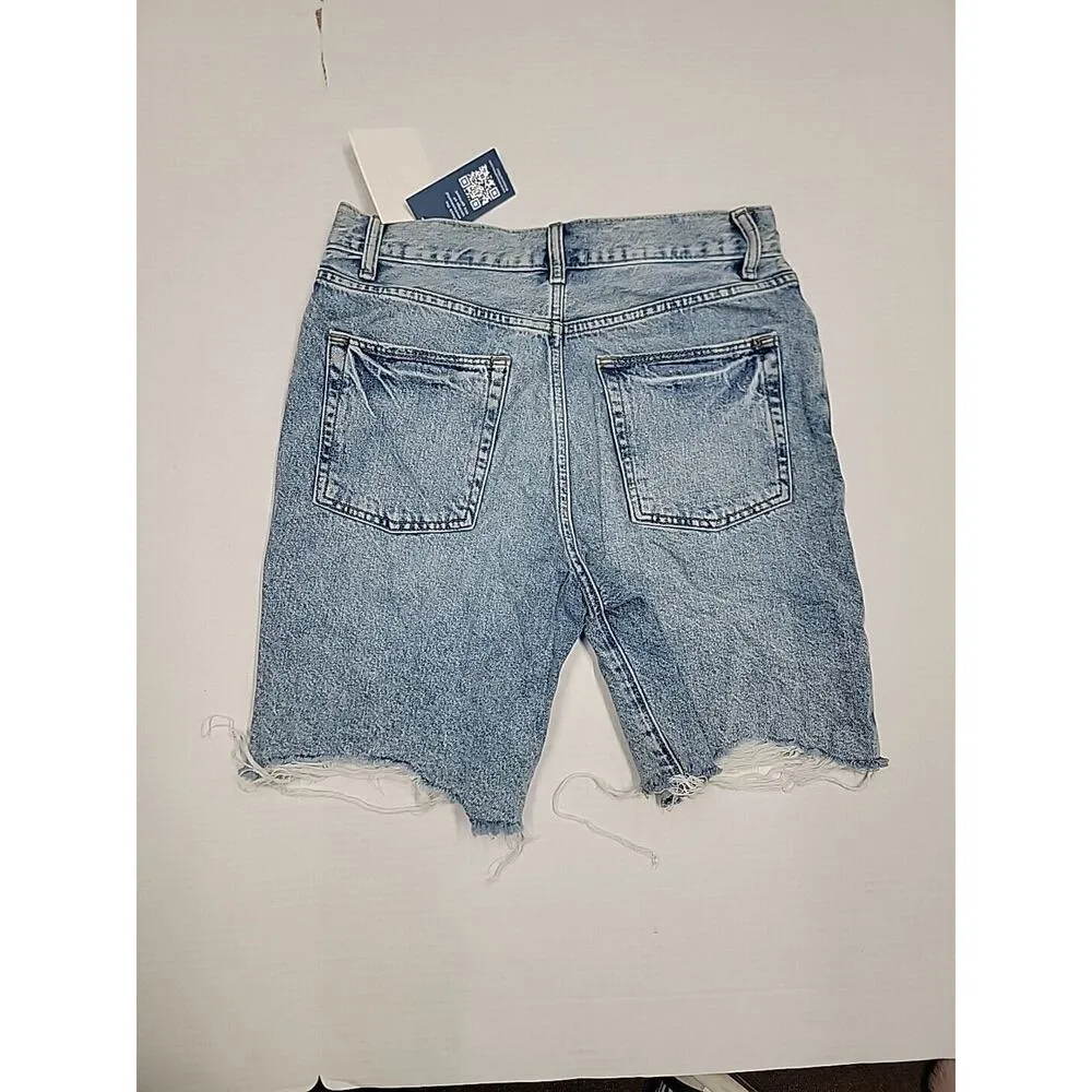 LOVERS & FRIENDS Blue Devon 90's High Rise Cutoff Denim Shorts Size 27 NEW (b4) - Image 3