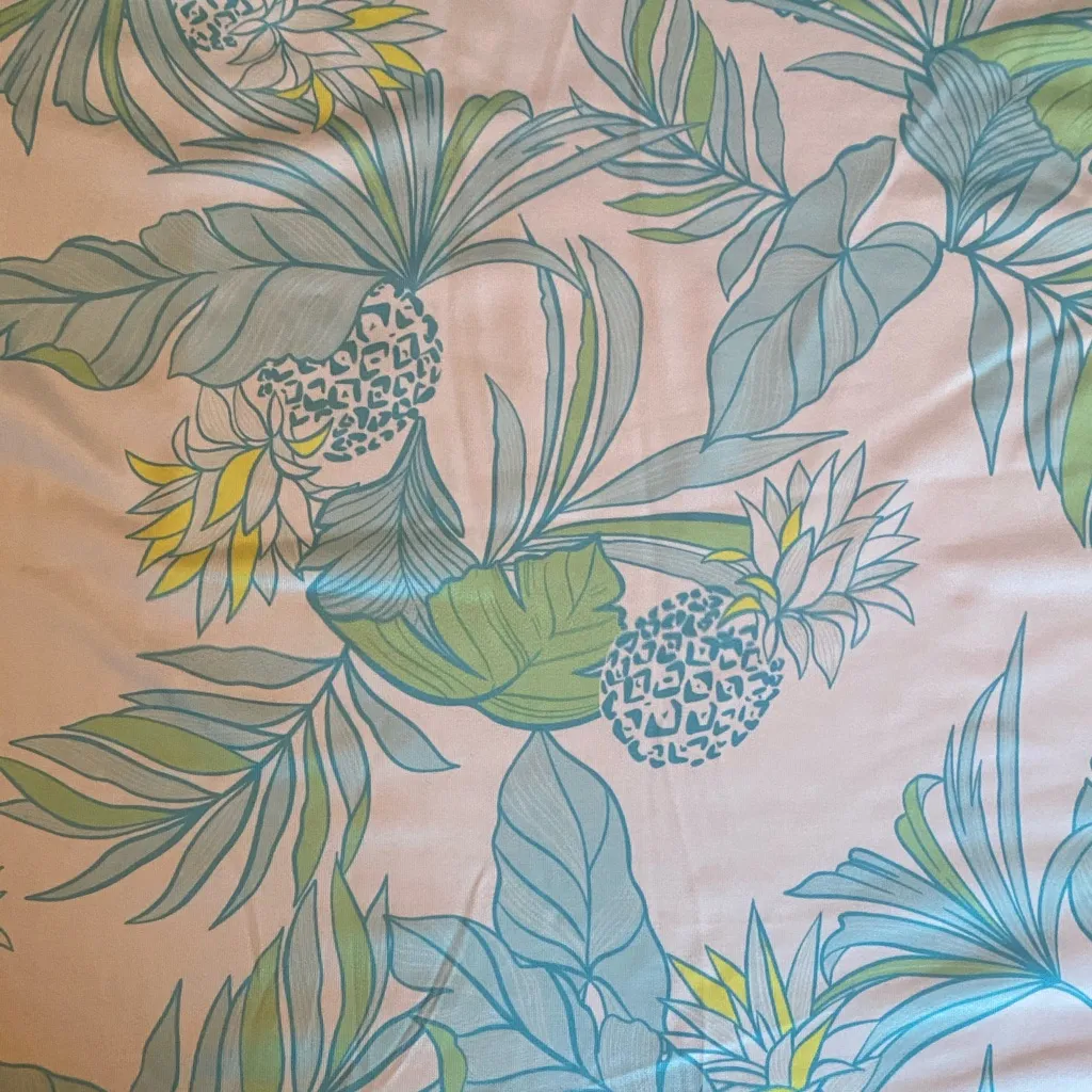 Stella Parker NWOT Floral Pineapples SPF 30+ Swim Dress Coverup White Size XL - Image 3