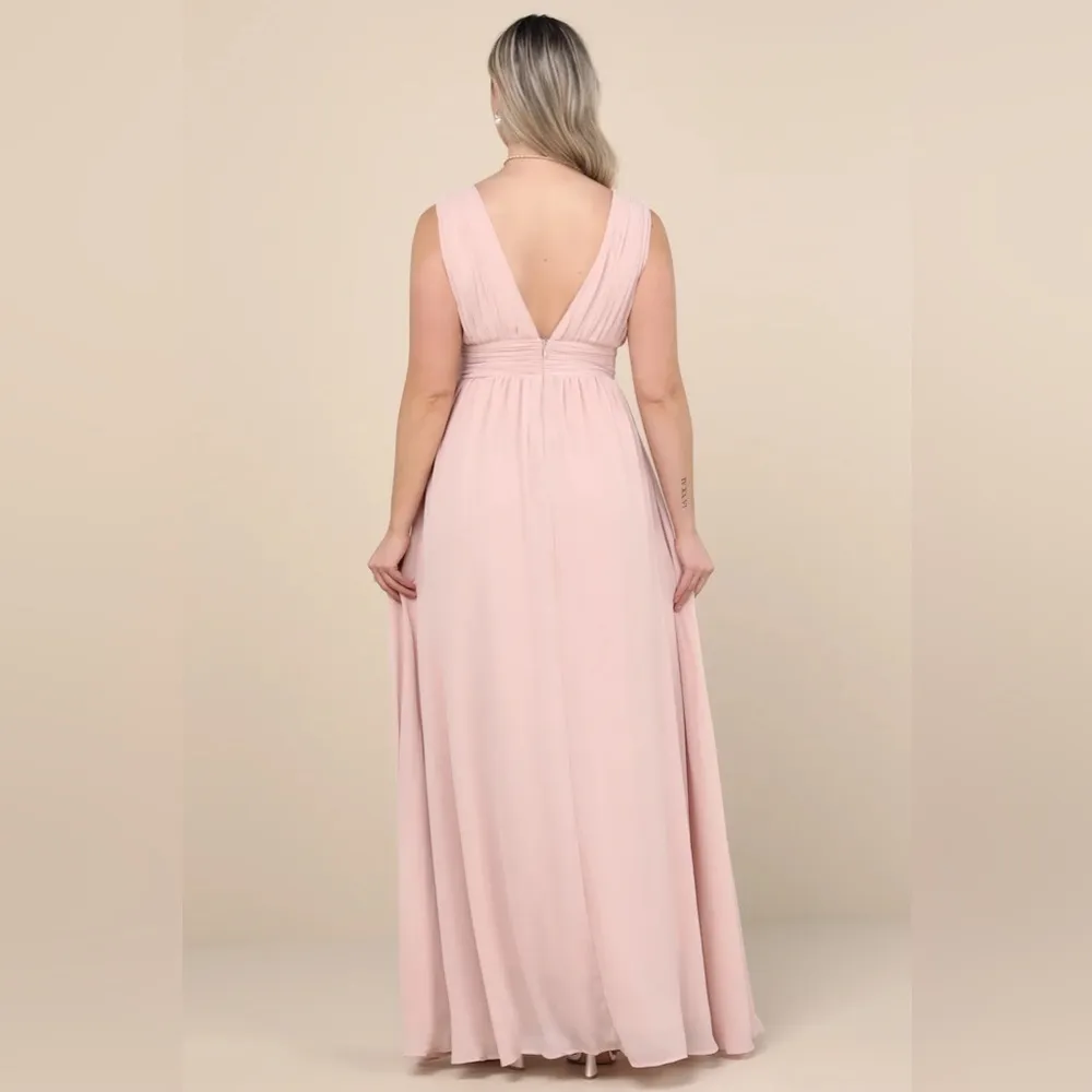 LULU’S Heavenly Hues Blush Maxi Dress - Image 7