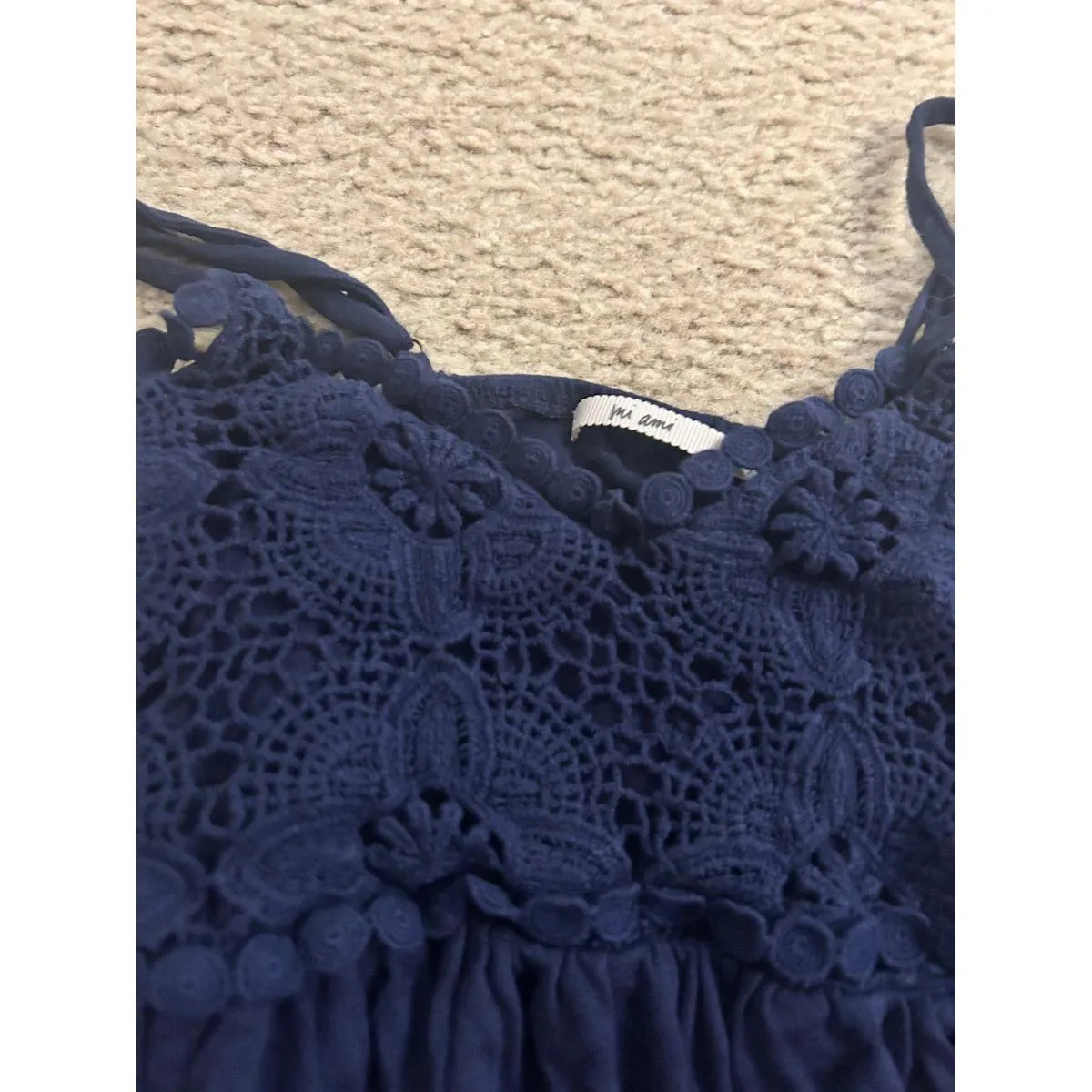 Mi Ami size xs shirt top flowy blue very cute - Image 7