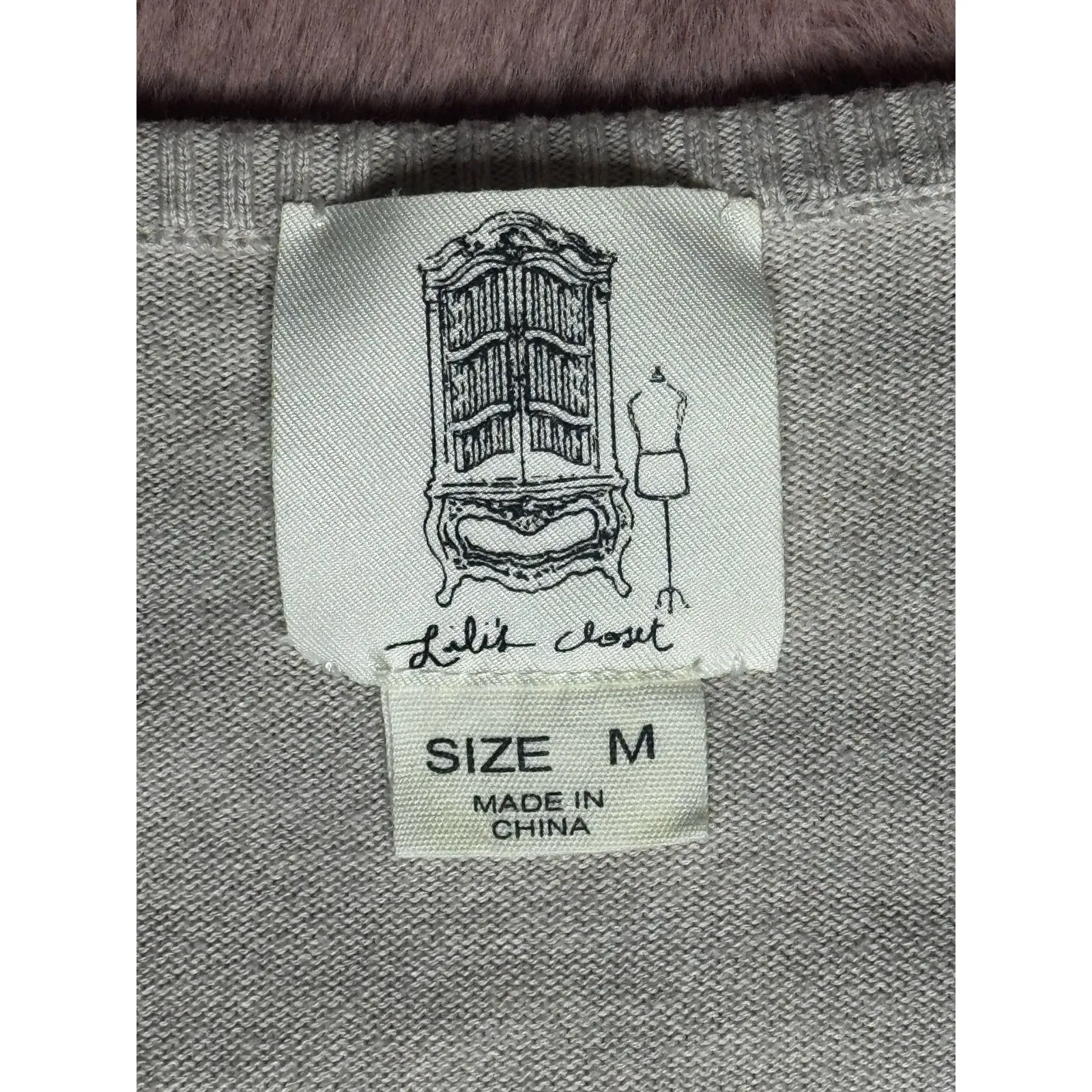 Lili’s Closet Women’s Medium Multitone Cardigan Polished Button Top Brown - Image 4