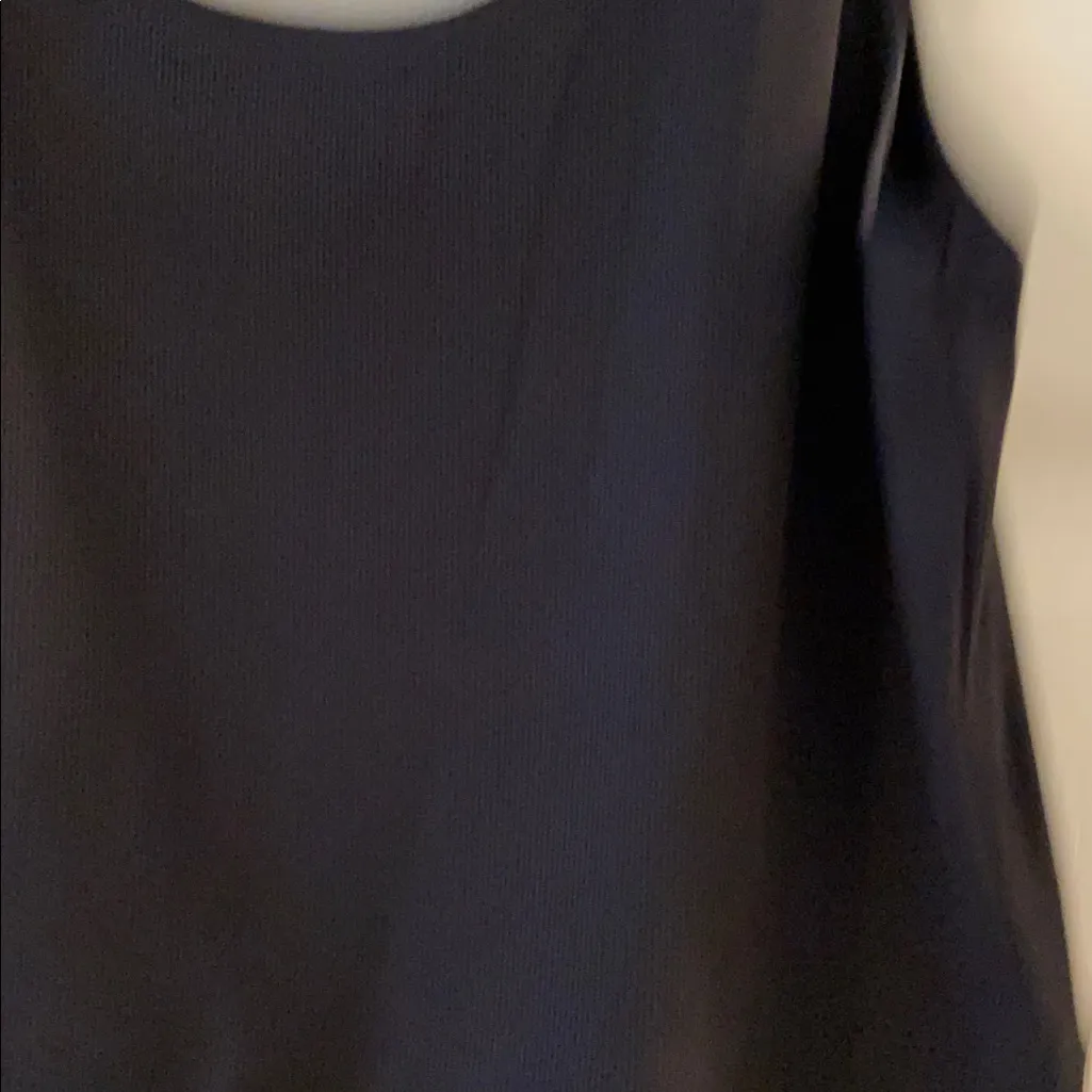 CRANE Black Sleeveless Dress/Shorts length 32” bust 36” stretchy color black Size L - Image 4