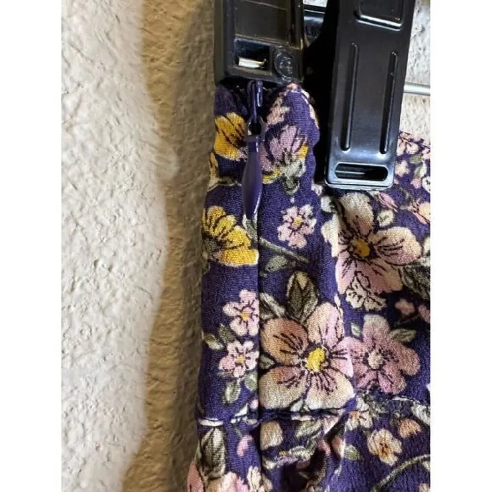 Elodie Floral Mini Skirt,‎ Womens Size S, Purple, Yellow, Pink, Casual - Image 4