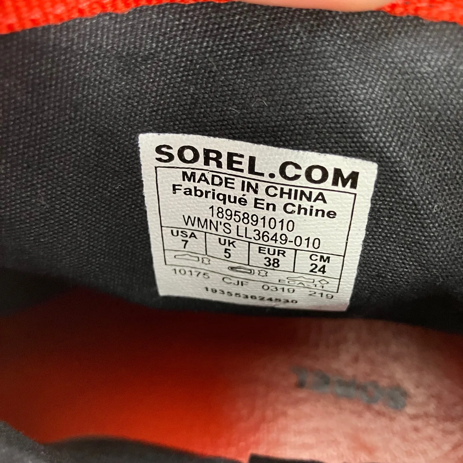 Sorel Phoenix Red Zip Reflective Waterproof Boots - Image 6