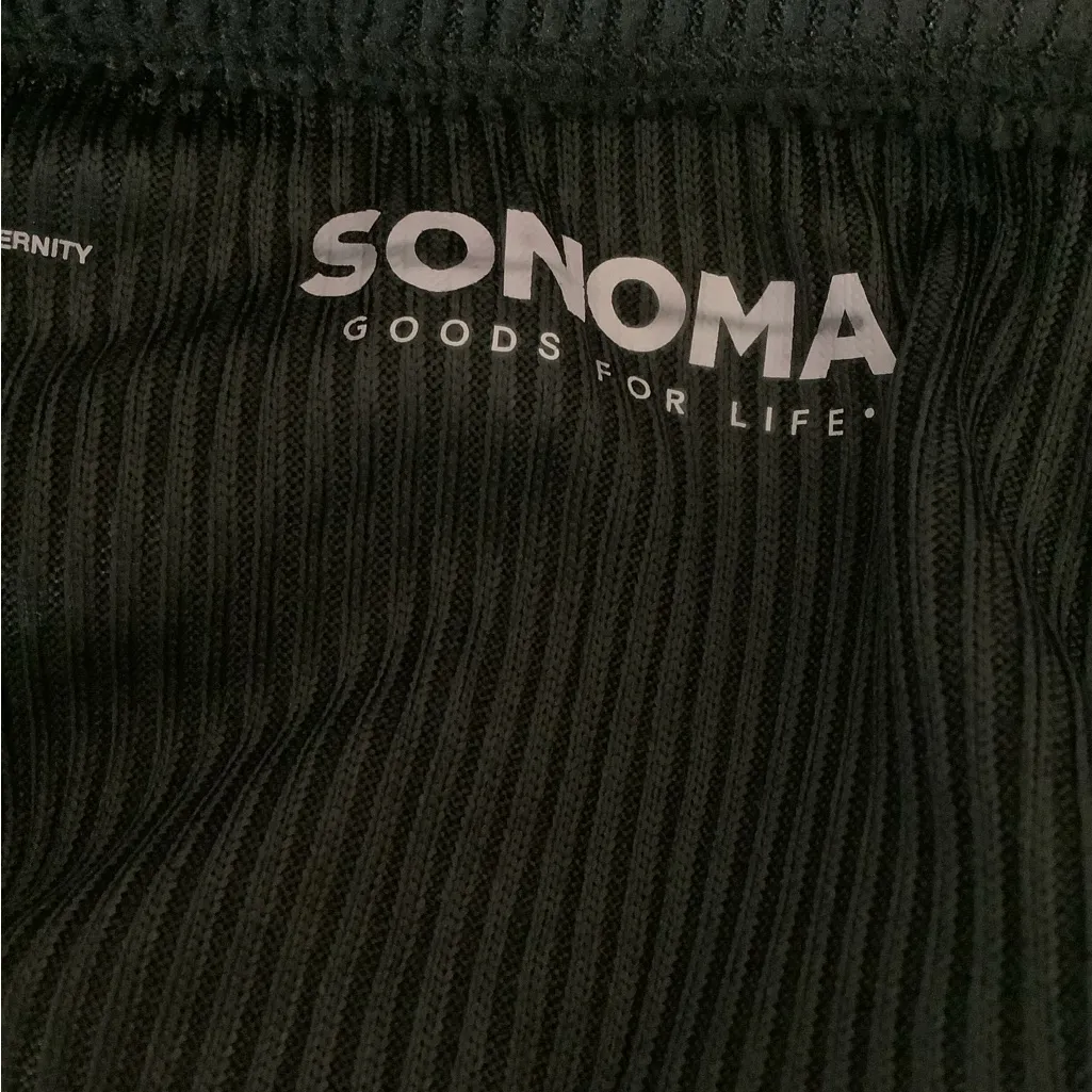 Maternity Size S Sonoma Goods For Life Black Over-The-Belly Wide Leg Pants. New - Image 5