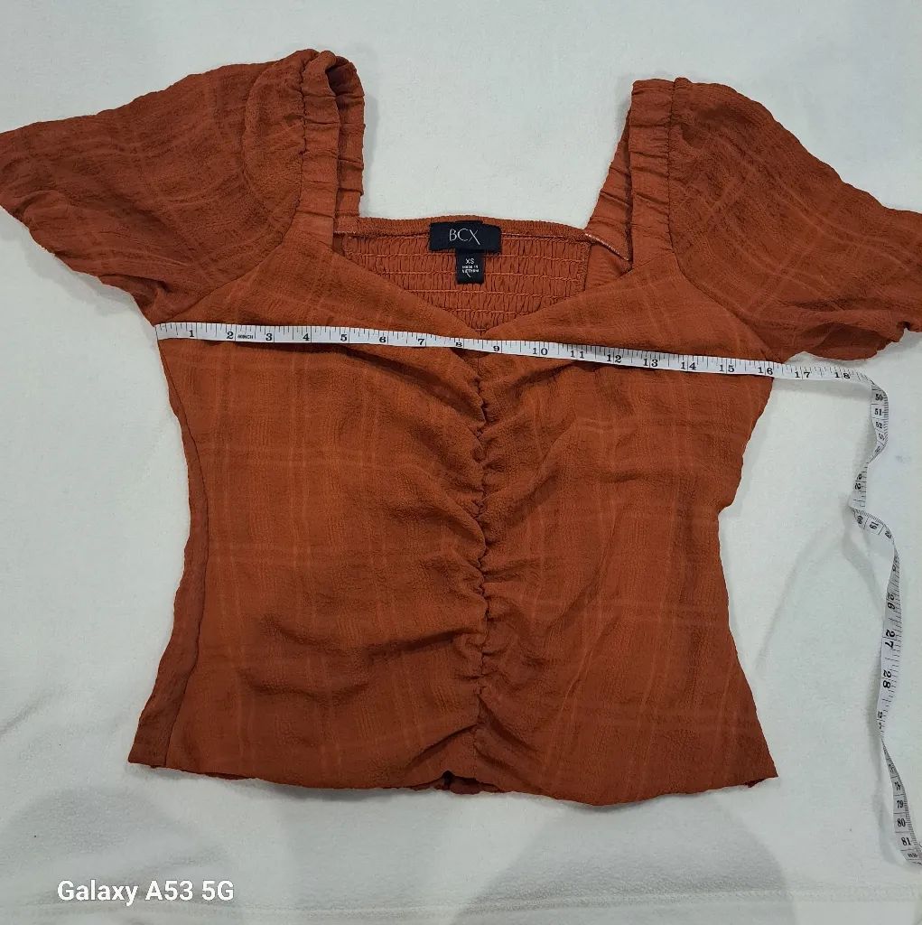 BCX Women's Rust Top Size XS - Image 5