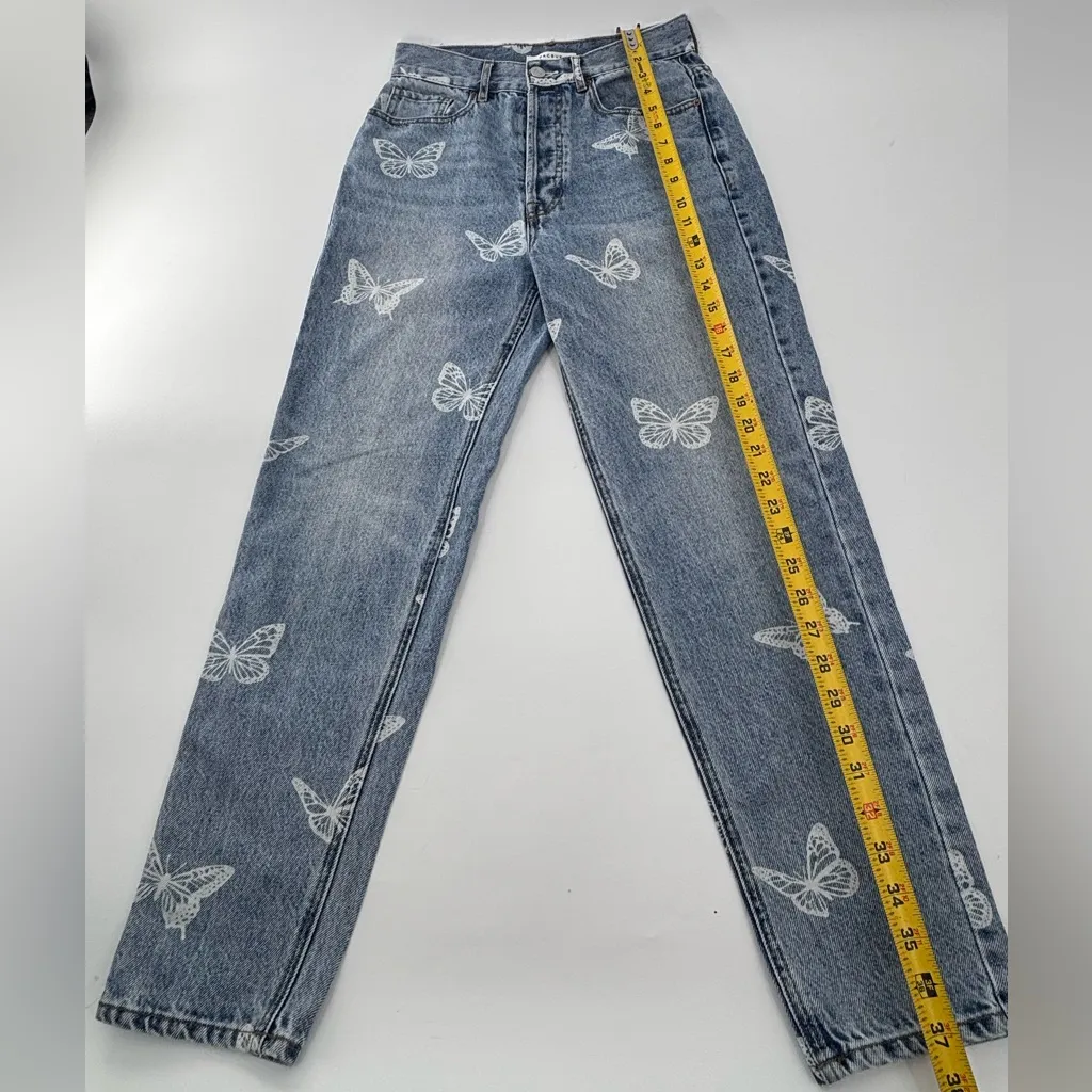 Blue Butterfly Ultra High-Rise Slim Leg Jeans - Image 6