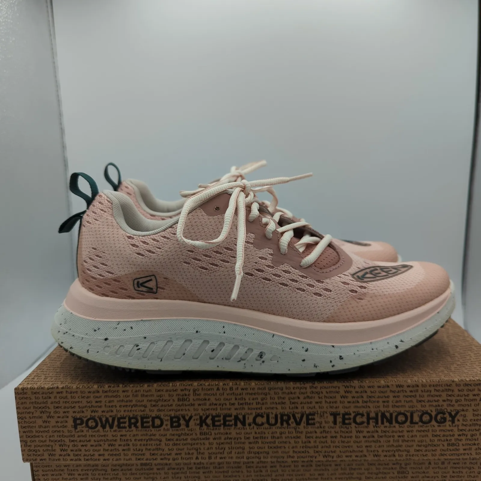 KEEN WK400 Walking Shoes Fawn Peach Women's Pink Athletic Sneakers 10 1027475 - Image 10