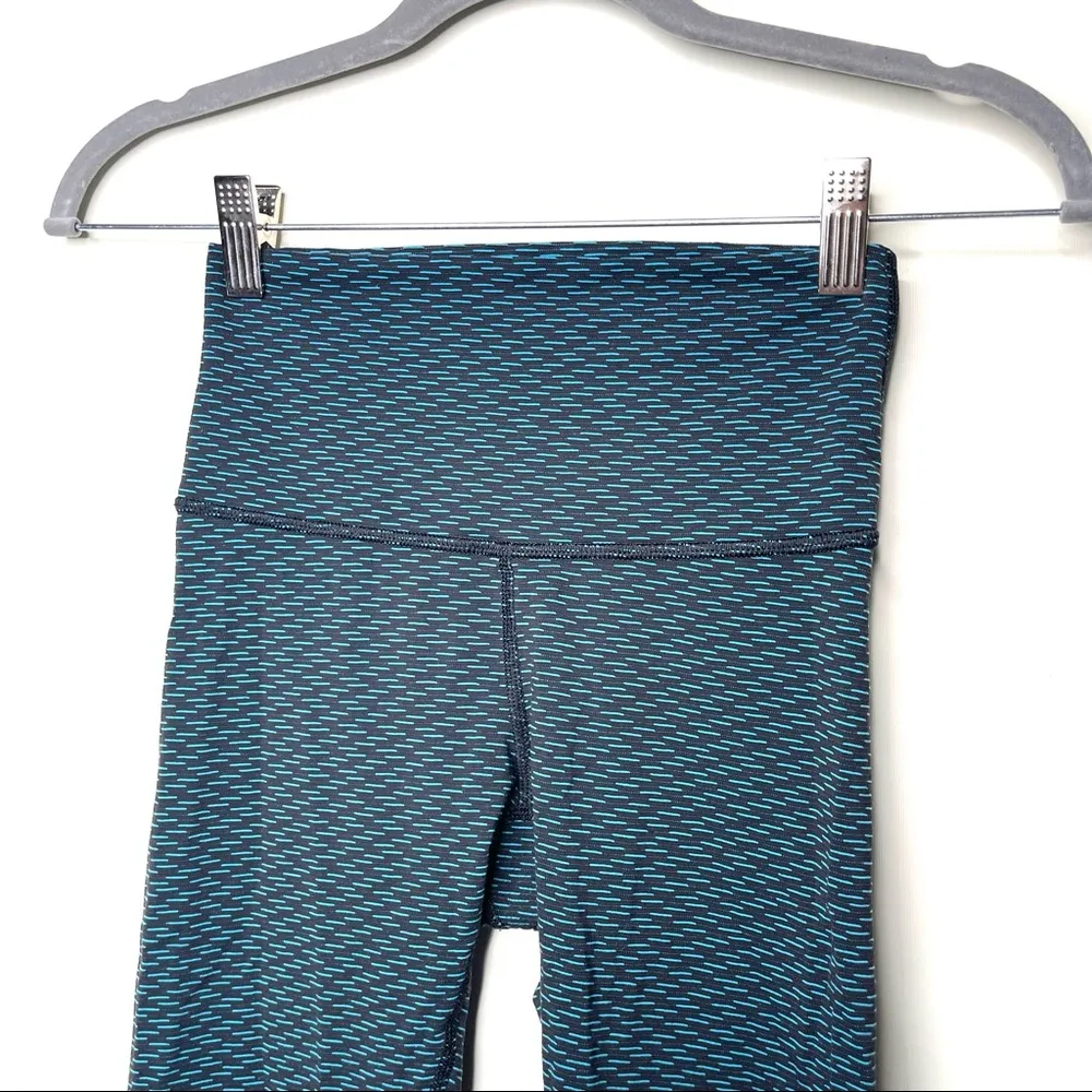 Lululemon High Times Pant (Luxtreme) Score Jacquard Black Indian Ocean sz 4 - Image 7