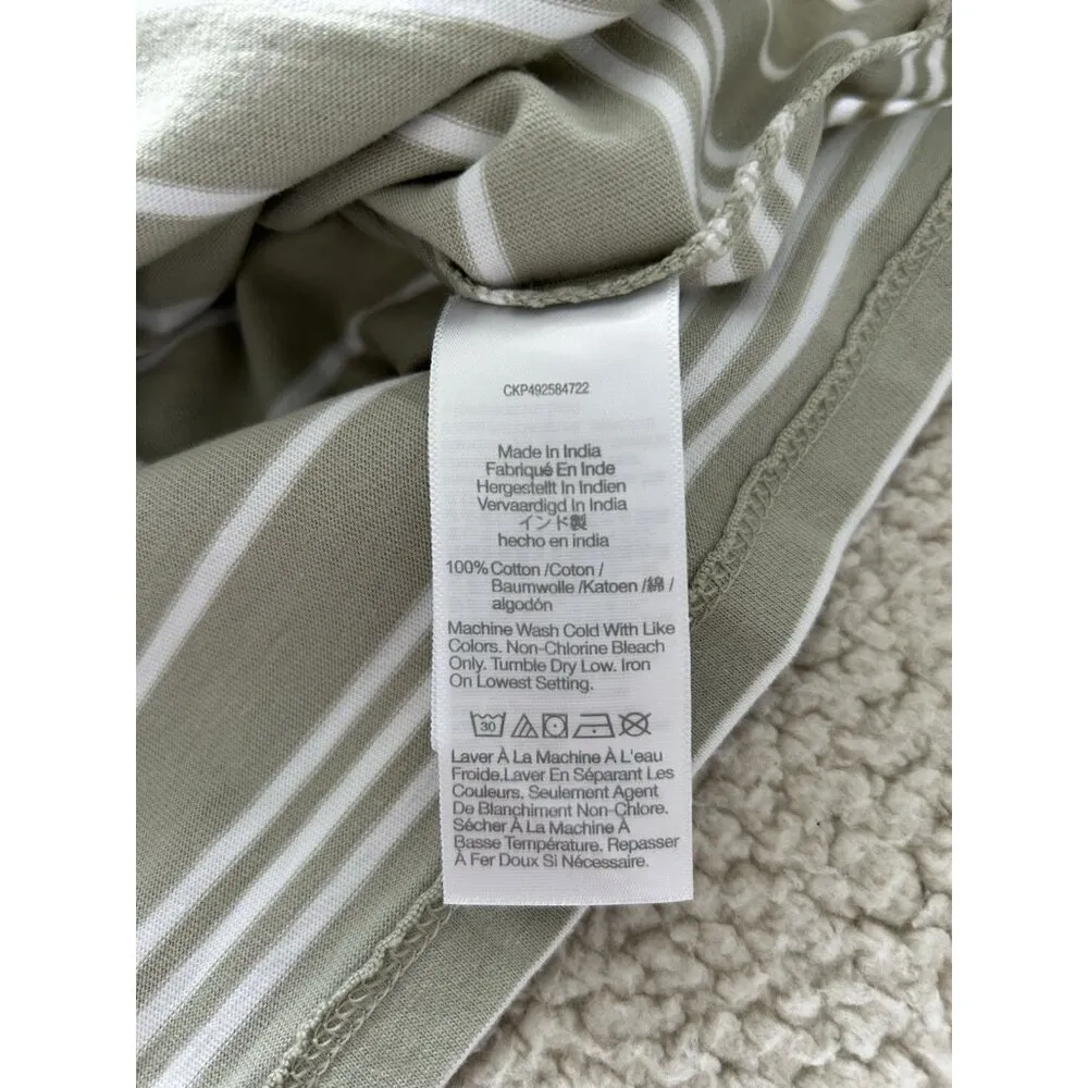 Madewell Women's Green/White Atkins Stripe The Perfect Vintage Tee Sz XXS - Image 3