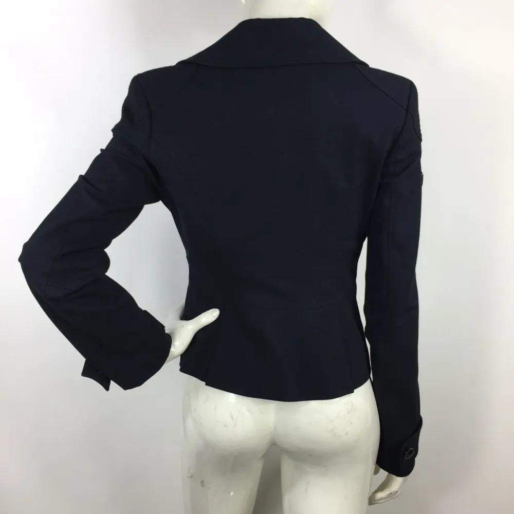 Guess by Marciano Asymmetrical Jacket Navy Size 6 - Image 9