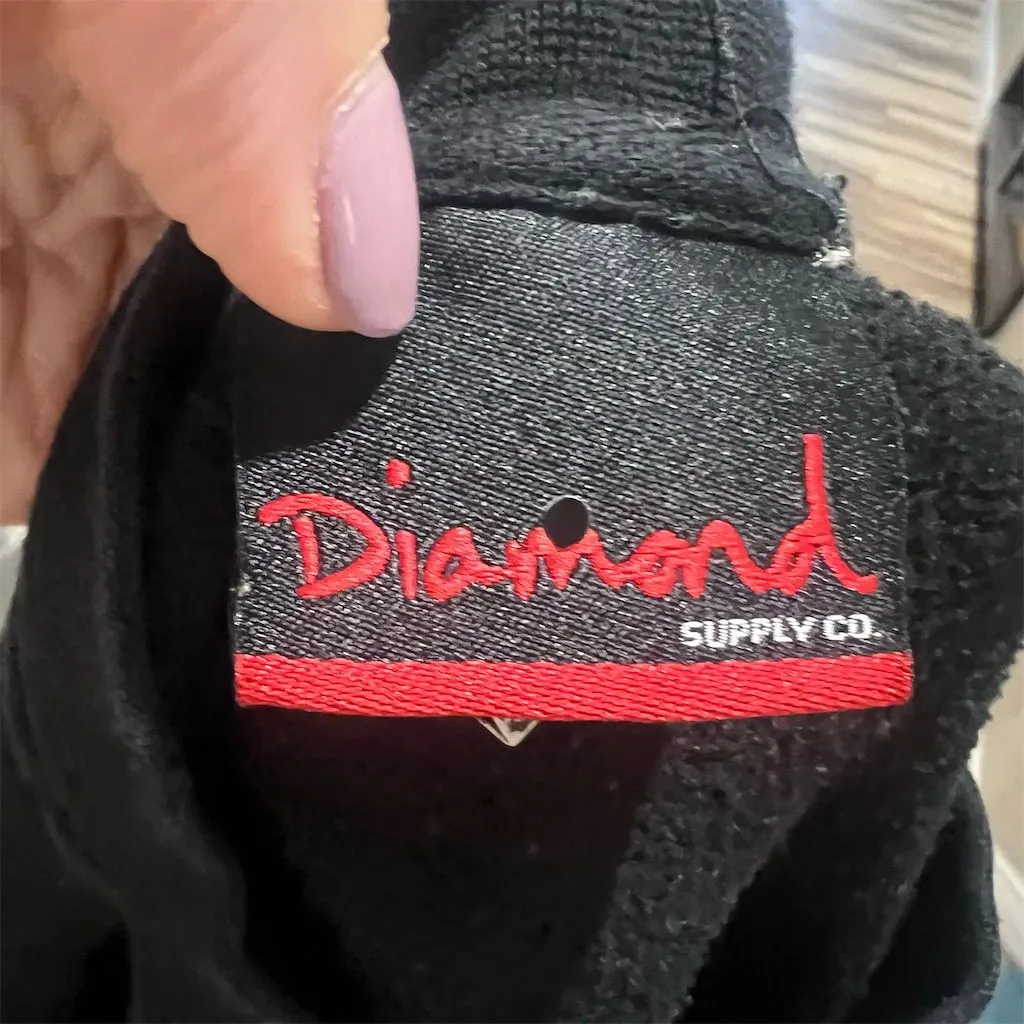 Diamond Supply Co Women's Graphic Pullover Sweater Black Size S - Image 13