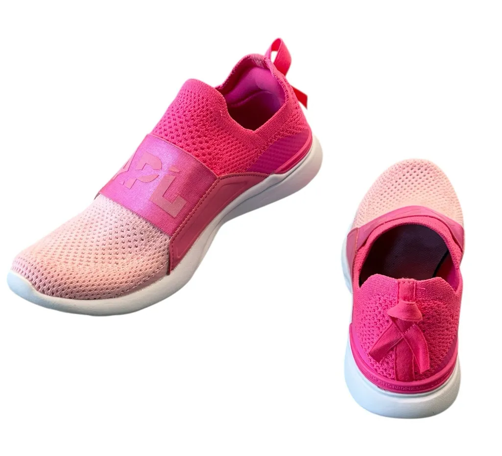 APL Techloom Bliss Knit Shoe Sneaker Pink Breast Cancer Limited Edition Size 6.5 - Image 1