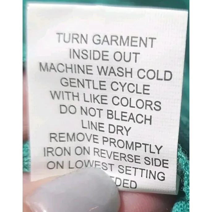 NY Collection Blouse Top Bell Sleeve Swiss Dot‎ Green XL - Image 5