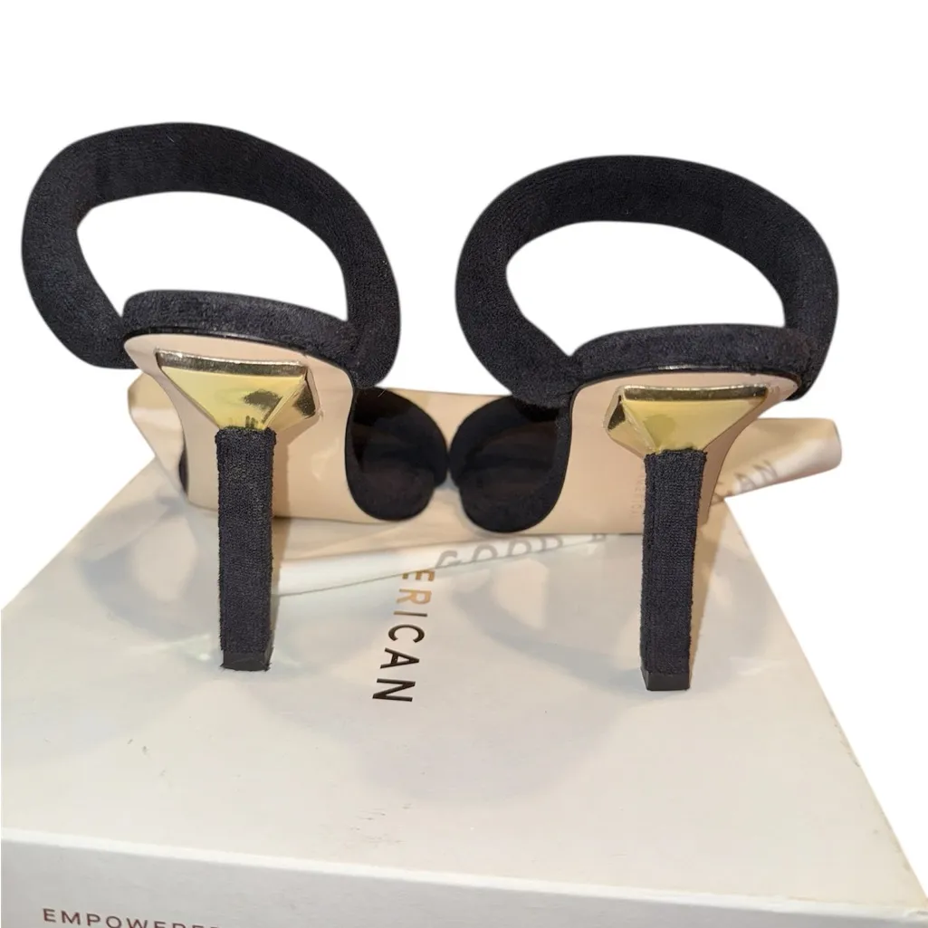 Good American Black Heeled Sandals - Image 4