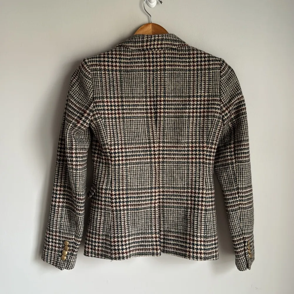 J. Crew Schoolboy Wool Houndstooth Plaid Blazer 0 - Image 3