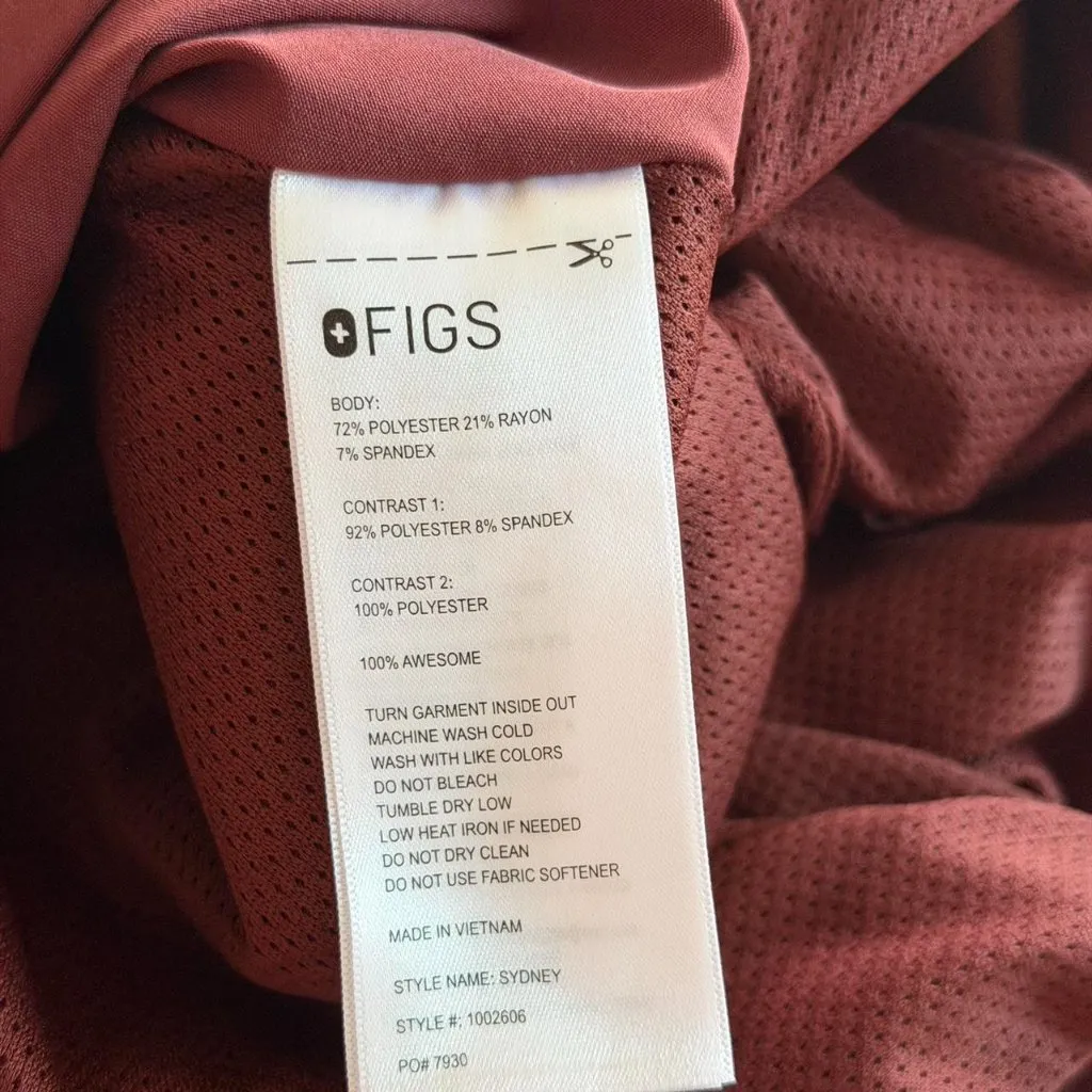 FIGS  Sydney Scrub Jacket in Walnut, Size Medium - Image 11