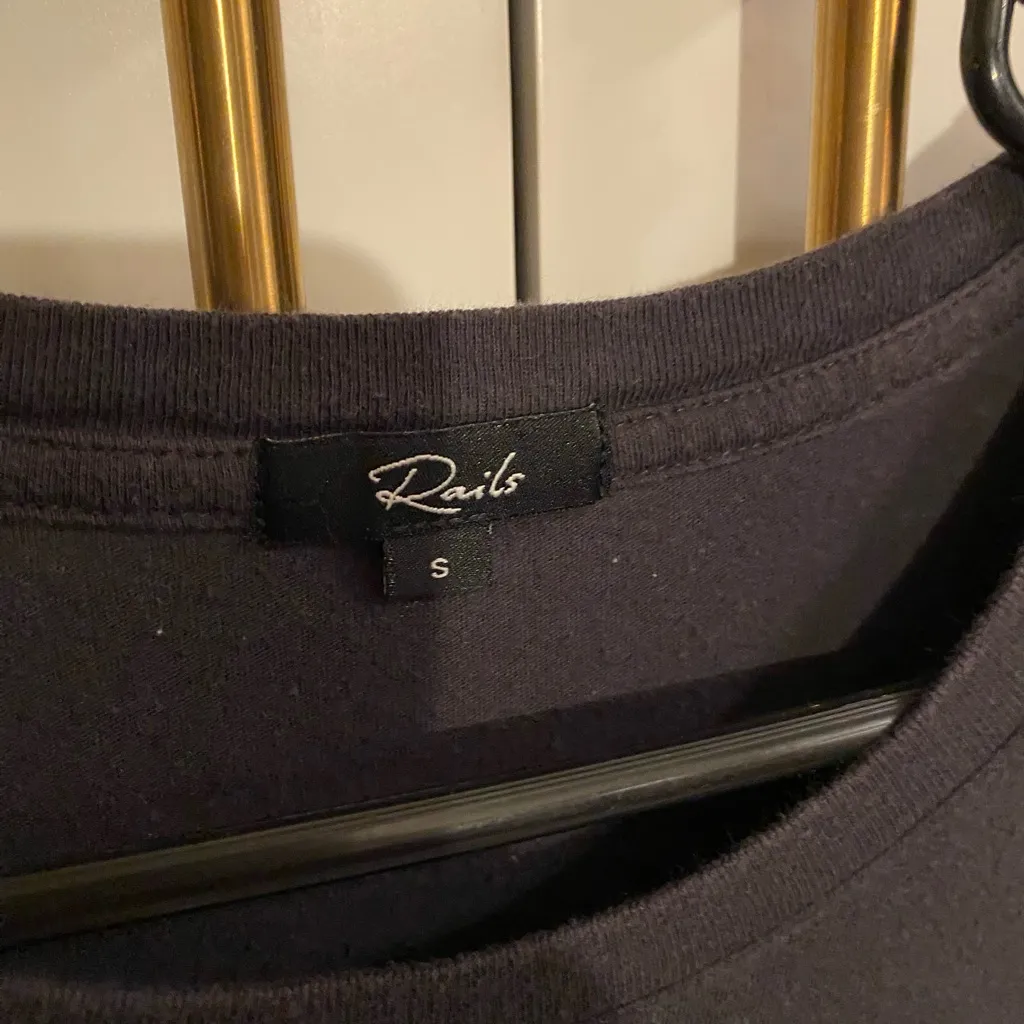 Rails Edie Shirt Wrap Dress cotton jersey minimalist clean chic charcoal gray - Image 6