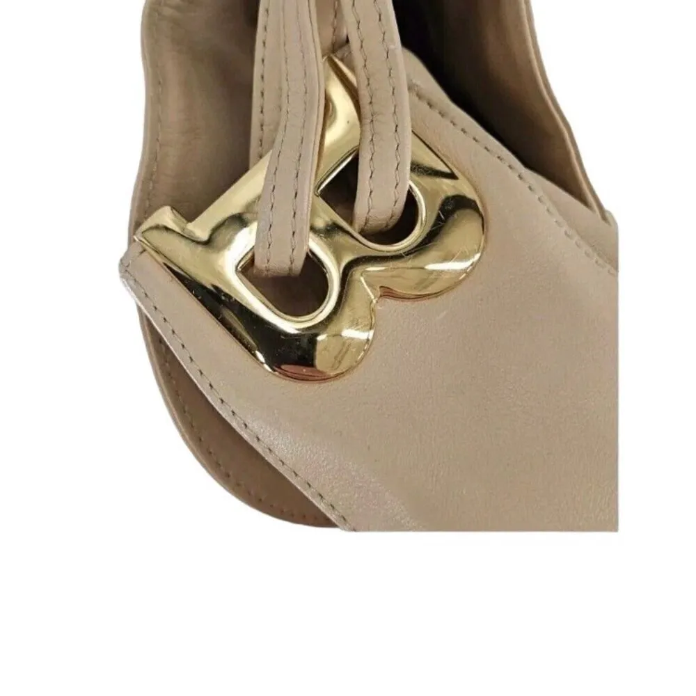 Authentic 🔥🔥 Bally schultertasche Echt Leder bag in beige butter color Yellow - Image 6