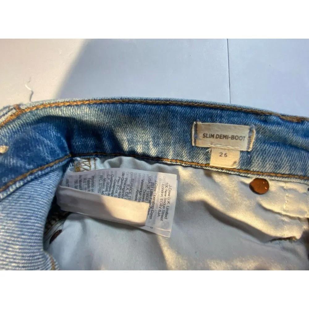 Madewell Jeans Womens 26 Slim Demi Boot Medium Wash High Rise‎ Whiskered Comfort - Image 3