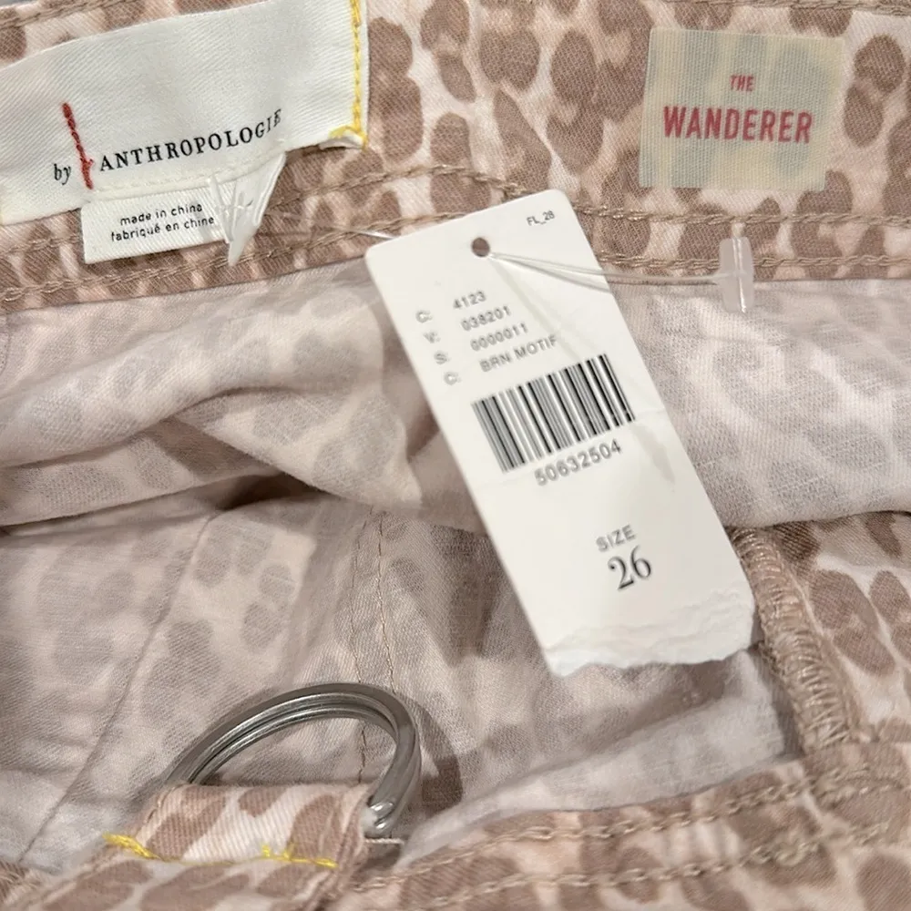 Anthropologie Cheetah Leopard Animal Print Wanderer Pants 26 - Image 8