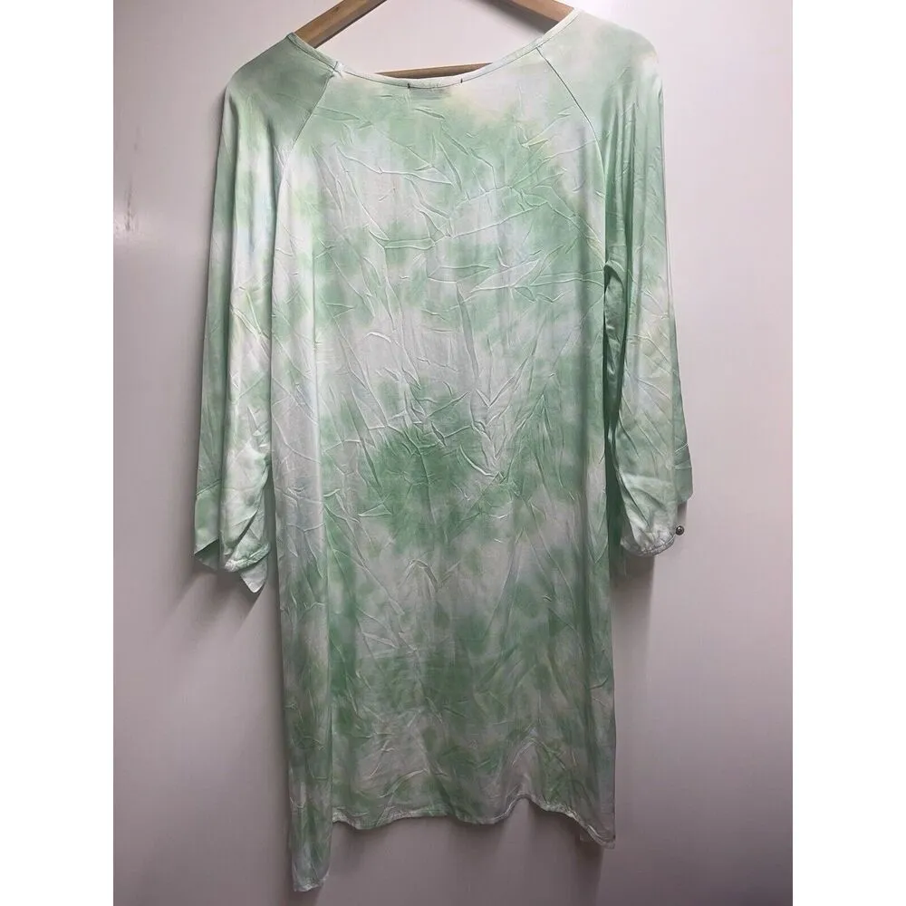 Stark X Anthro Green tye Dye Dress Size Xs Women’s Knee Length - Image 3