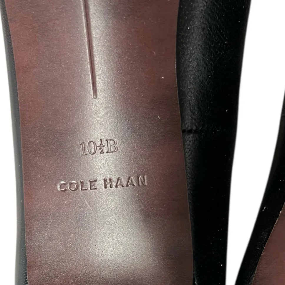 Cole Haan black Quincy kitten heels pumps leather minimalist professional - Image 9