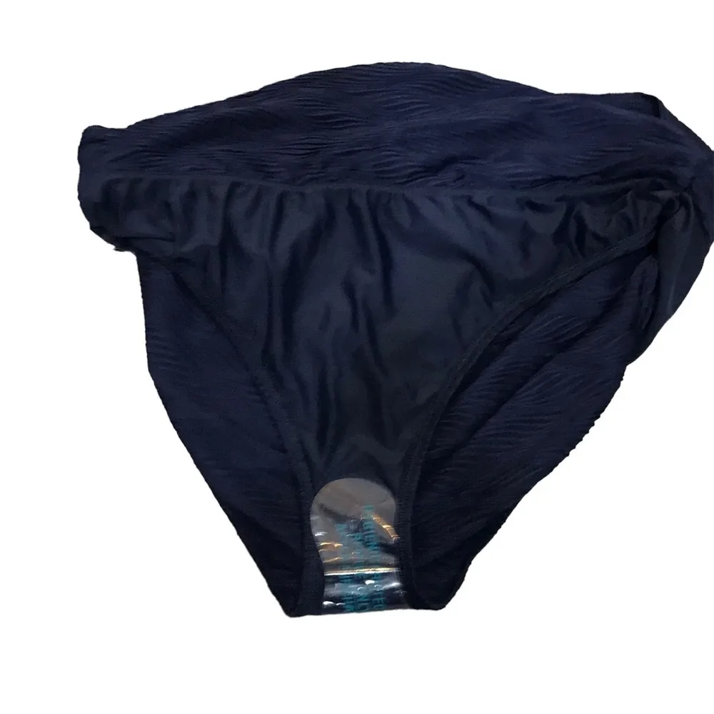 NWT NAVY blue Calia XL Bikini Bottoms NWT wavy texture Carrie Underwood - Image 11