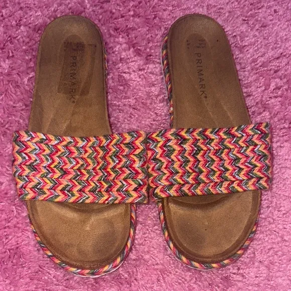 Primark Rainbow Woven Sandals - Image 2