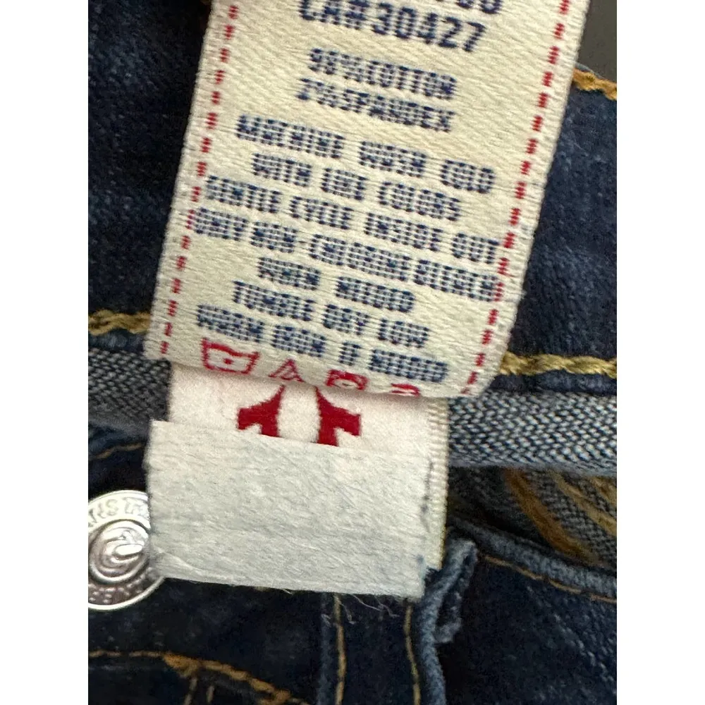 True Religion Women's Becca Mid Rise Bootcut Denim Jeans Size 29 W10572OMQT1 - Image 7