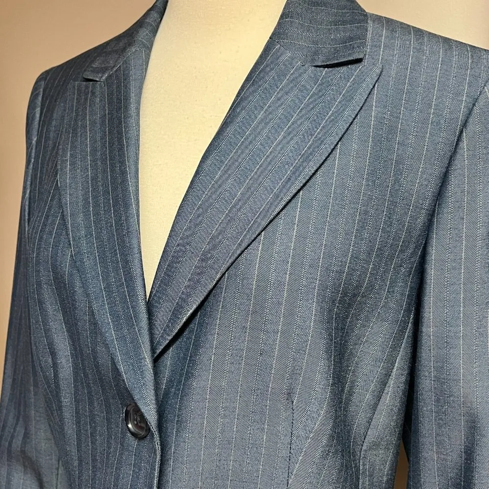 Jones New York Pinstripe Pant Suit - Image 5