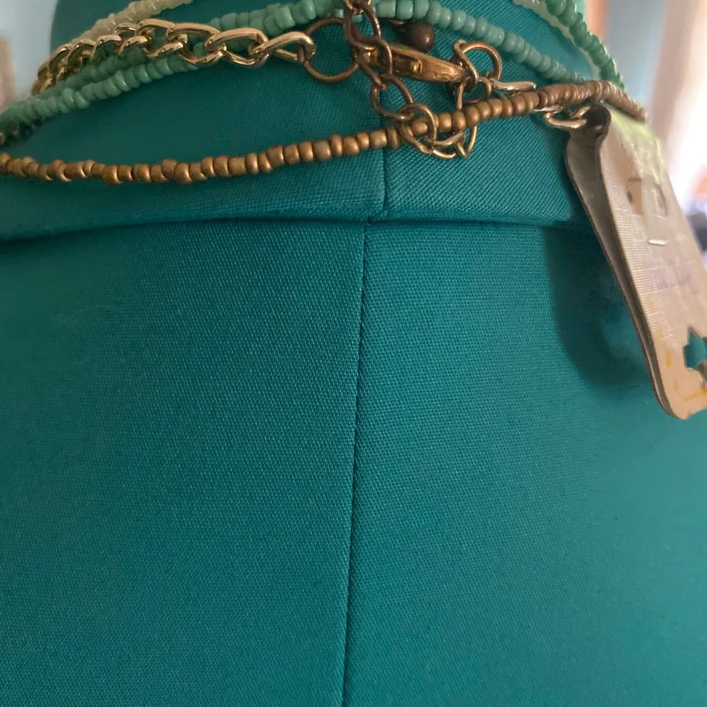 NECKLACE W/Multi strand mixed Media Beaded Necklace w/Gold Accents NWT! - Image 2