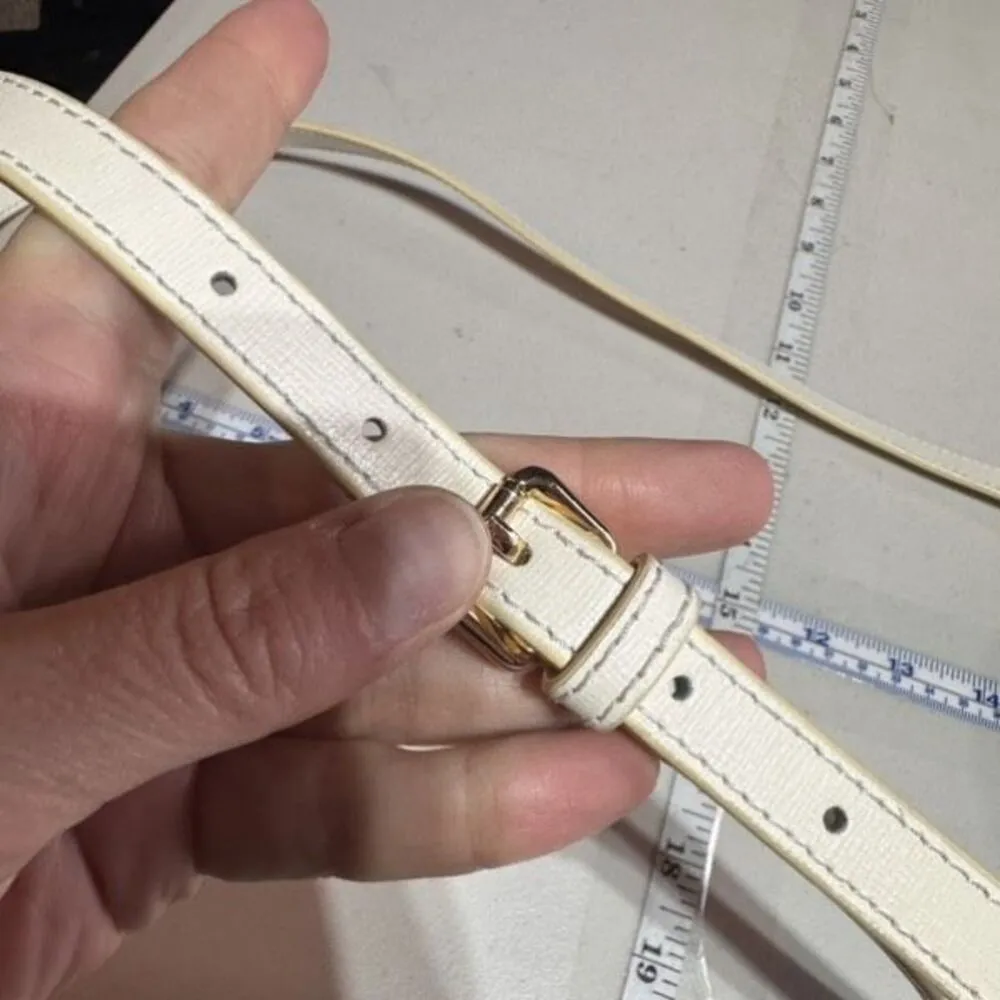 Neely & Chloe No 19 Mini‎ Lady Bag White Saffiano Leather Crossbody Hand bag - Image 6