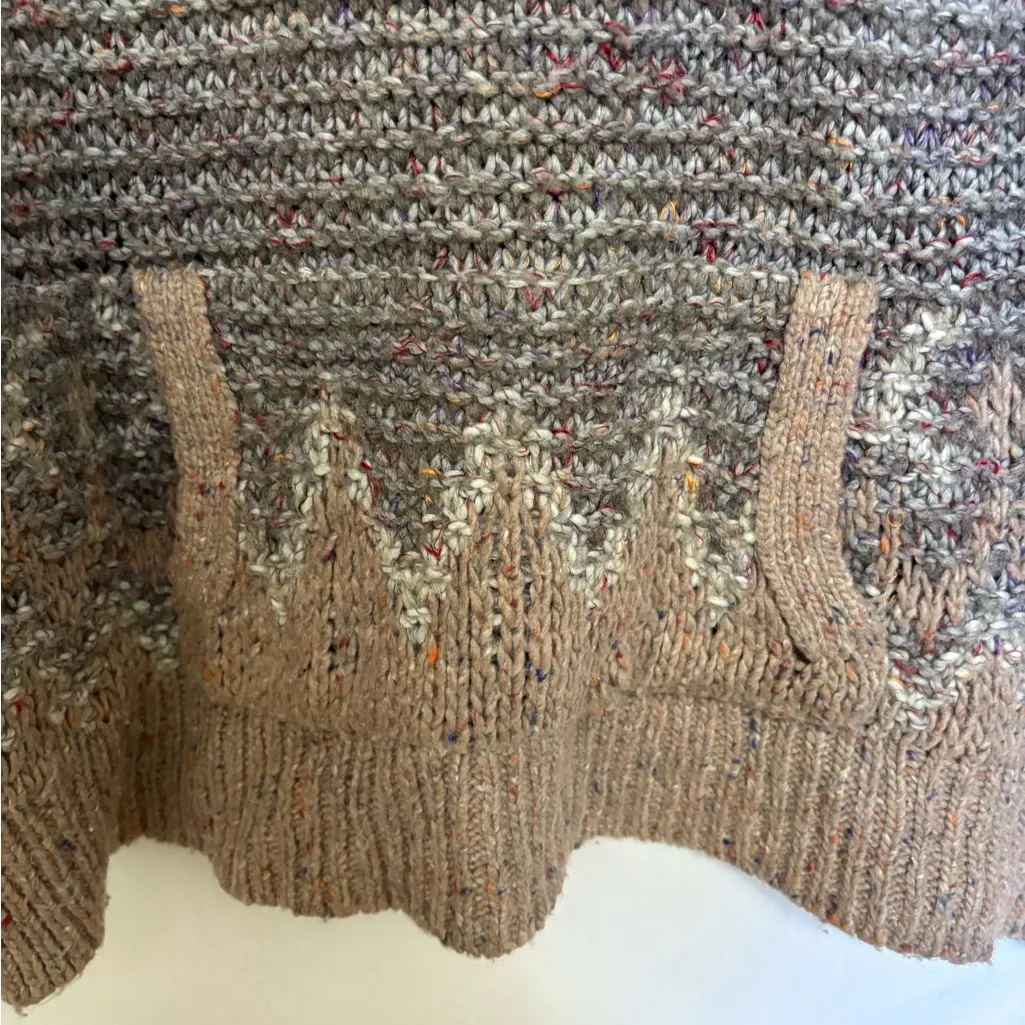 Free People Love Bug‎ Fair Isle Nordic Wool Mohair Alpaca Sweater Size Large - Image 5
