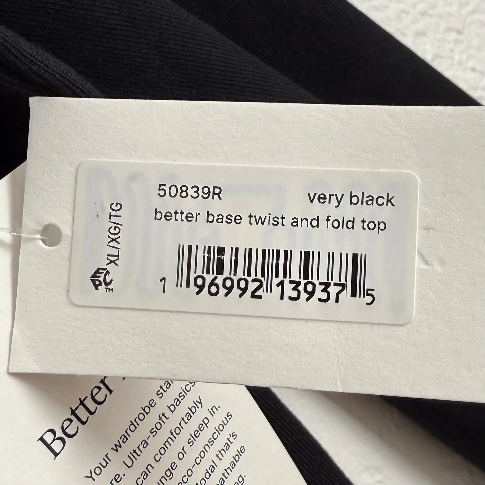 Spanx Better Base Twist and Fold Long Sleeve Wrap Top in Black NWT Size XL - Image 5